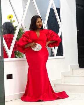 Katie red LUXE DRESS