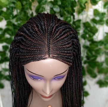 Asabi braided wig with closure lace