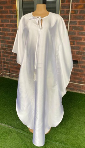 Thanksgiving Dress, White Long Dress, Maxi Bubu Dress, Church Dress