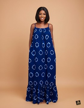 Yellow Spagetti Strap Maxi Gown
