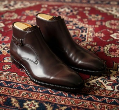 Handmade Dark Brown Leather Jodhpur Boots
