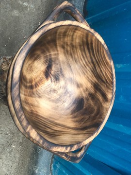 Plateau de service en bois avec poignées/plateau à manger en bois