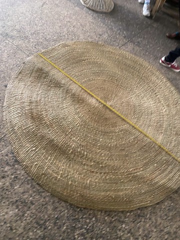 Handmade Bohemian Raffia Accent Carpet – Versatile Indoor &amp; Outdoor Décor
