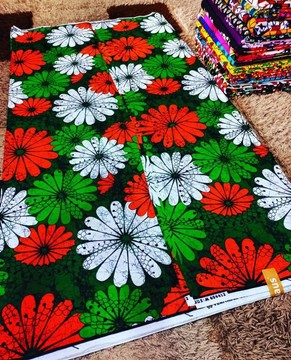 Bamitale African wax (6yards), pure cotton