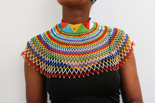 Collier de mariage africain, collier châle perlé, collier zoulou, cadeau pour elle, cadeau de demoiselle d'honneur