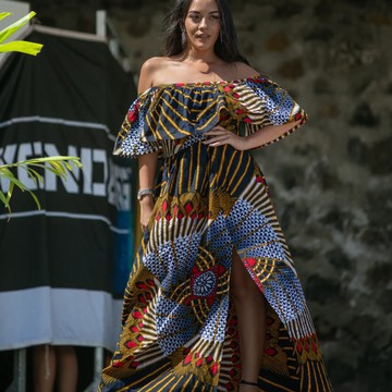 Long wax dress samira