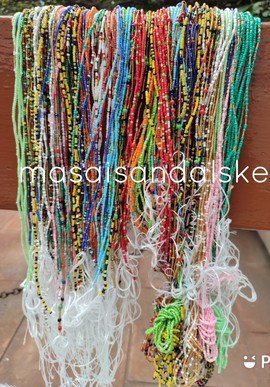 100 Wholesale waist beads , Tie on Waist beads , African waist beads , tummy beads