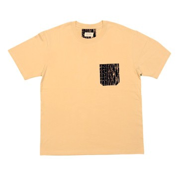 TEE SHIRT UNISEXE BEIGE - POCHE WAX "NDOP JEANS"