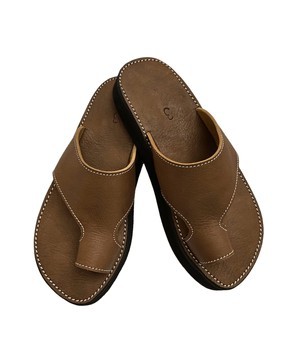Sandale en vrai cuir Marron mode homme de très haute qualité