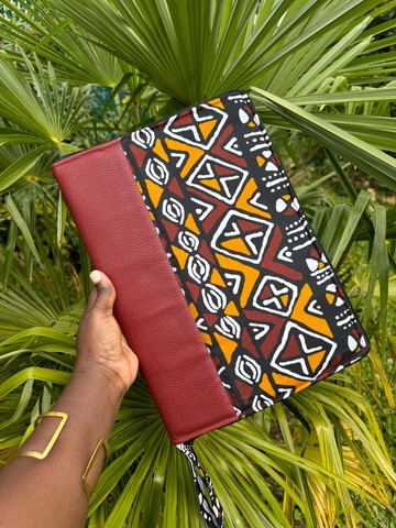 “Bogolan” print laptop sleeve