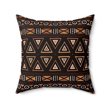 (2 Sets) - African Pillow Covers Traditional Mud Cloth | Tribal Style (MORE SIZES AVAILABLE)