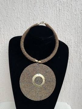 Beaded pendant necklace, Christmas gift for her, African jewelry, Masai necklace, Tribal necklace