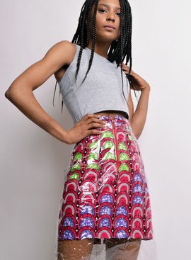 plastic skirt Ankara underskirt