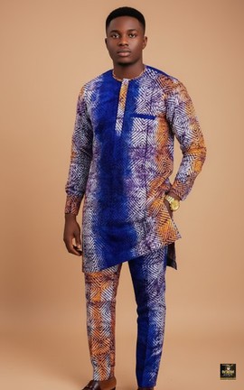 Ensemble Adire deux pièces pour homme