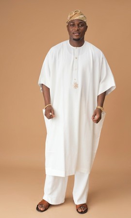 Hand-Embroided Danshiki and Trousers Ceremonial Set