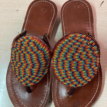 African Women maasai sandals/feb2021/newstock/leather/flat sandals