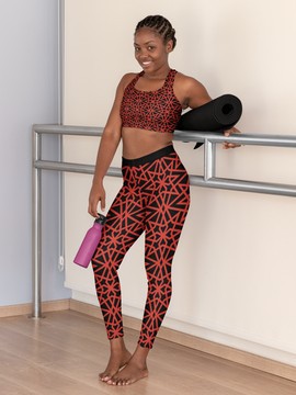 TIFE SPORTS BRA SHIRT AND YOGA LEGGINGS ACTIVEWEAR SET