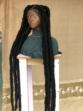 Instant locs wig,Jumbo locs Wig, Wicks Locs ,Rasta Locs Distressed Loc Extensions