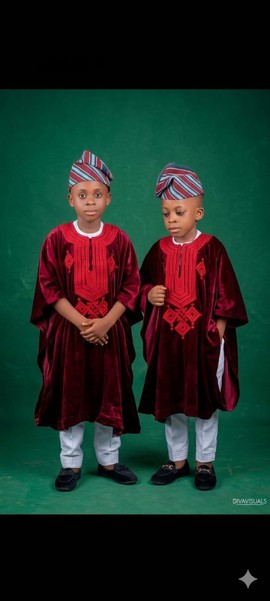 Classic Agbada with kaftan and trouser