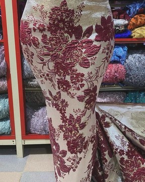 Damask, brocade, fabric for suit (5 yards)