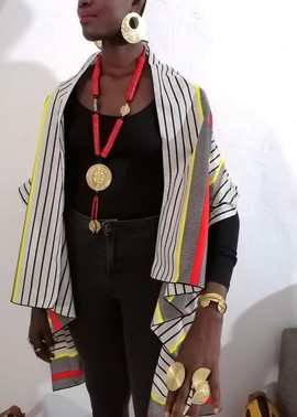 Afro kimono cotton wax