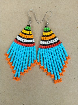 Boucles d'oreilles africaines / boucles d'oreilles maasaï / bijoux femmes / boucles d'oreilles faites à la main