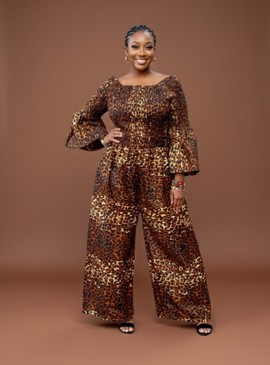 Bold Leopard Print Jumpsuit