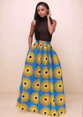 Blue target skirt