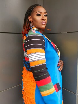 COAT WITH PAGNE Woven from NIGER