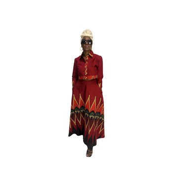 Red Multi-Color Outfit Set