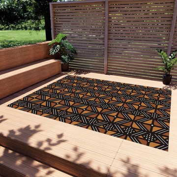 Colored Area Rug Outdoor Colorful Carpets Brown (LARGER SIZES AVAILABLE)