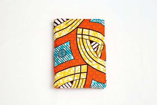 Health book cover Wax Orange Gold Handmade