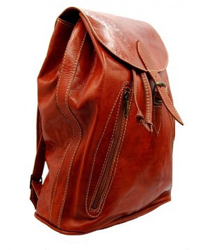 Genuine leather backpack