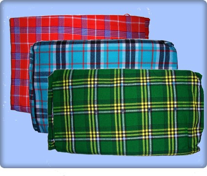 3 Plaids Masaï Shuka tissus-MPS001