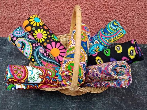 Lot of 7 African Wax Fabrics 6 yards "novelty"