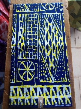 Tissu pagne véritable Ndop du Cameroun
