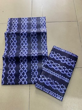 African Adire Eleko/ Indigo/ Adire Alarodudu Fabric