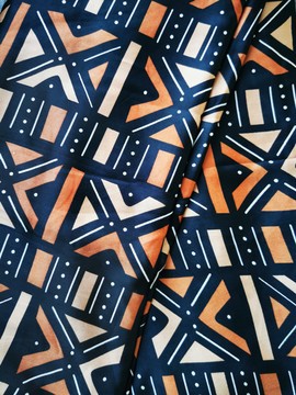 BOGOLAN PRINT SILK FABRIC