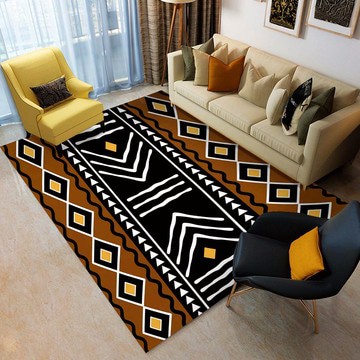 Tribal Geometric Rug African Print Carpet (LARGER SIZES AVAILABLE)