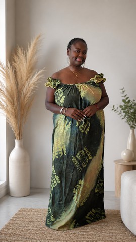 Robe en coton batik