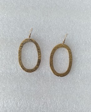 Brass earings, African earings,