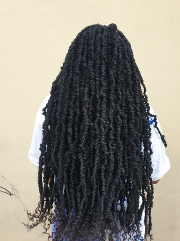 22 inches nappy distressed locs ,frontal wig, wig for black women