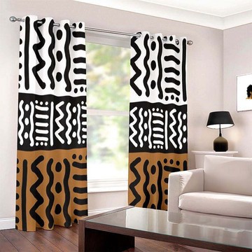 Cultural Unique Bath Mat White and Black Bathroom Rug (LARGER SIZES AVAILABLE)