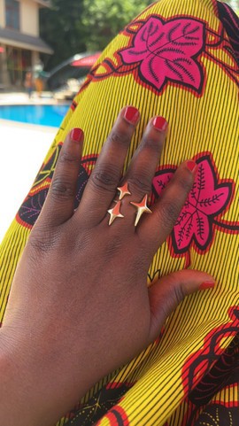 Magnifique bague en bronze «Stella»