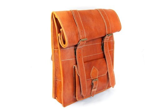 Very good quality handmade original real leather backpack