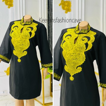 African clothing for women, Embroidered African print dress, women dashiki gowns