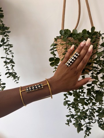 Sublime “Fatou” cuff &amp; ring set
