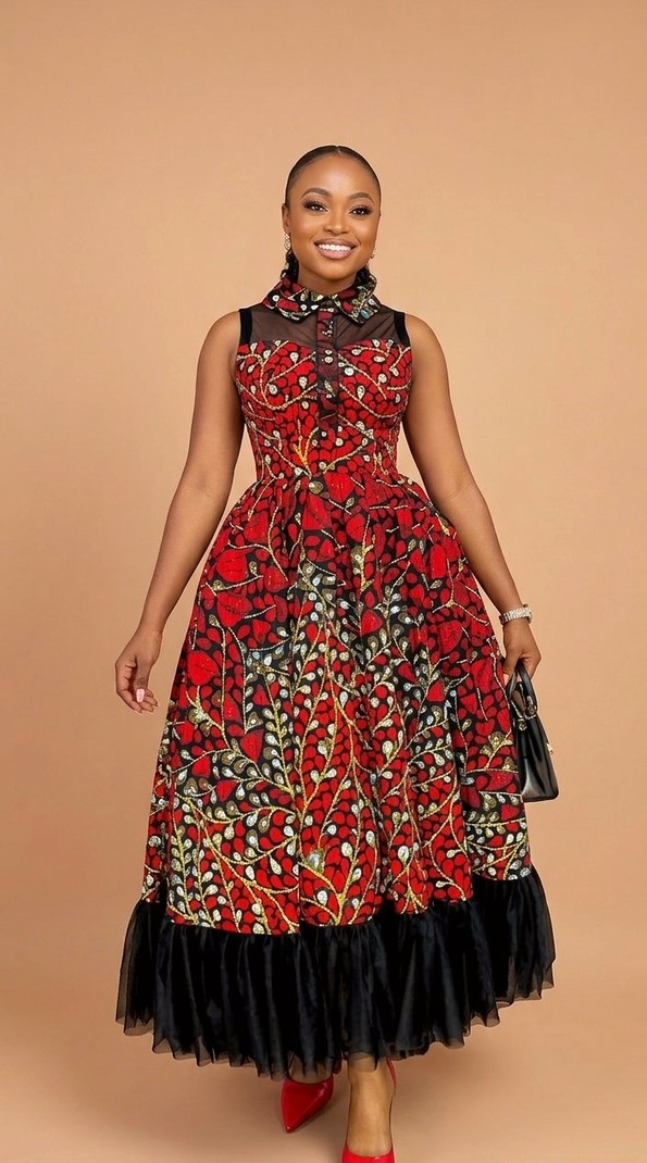 flare african print dresses Ever-Pretty Dusty Blue Bridesmaid Gowns In ES80116DN Size Dusty Blue main image 0