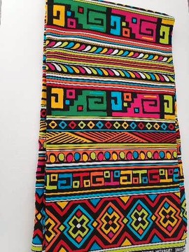 Wax fabrics 100% cotton 1 yard "color your life"