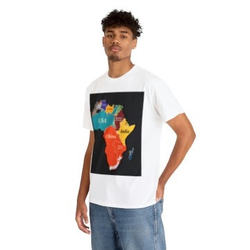 African Enthusiast's Essential: Summer-Ready Men's White Festival Tees